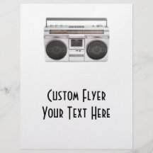 Old School Boombox Radio Flyer