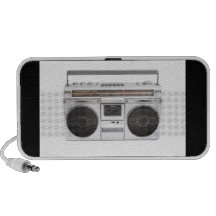 Old School Boombox Radio iPod Speakers