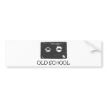 Old School cassette! Bumper Stickers