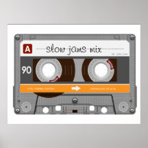 Old School Cassette Tape Print