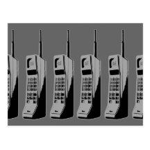 Old School Cell Phones Post Cards