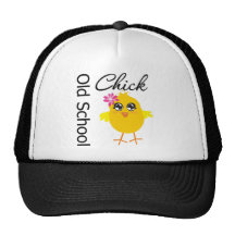 Old School Chick Trucker Hats