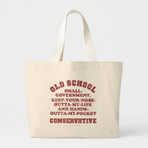 Old School Conservative Canvas Bag