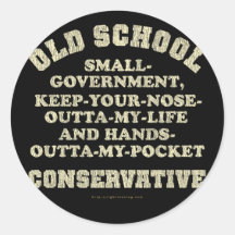Old School Conservative Stickers