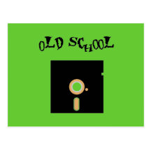 Old School Diskette Post Card