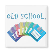 old school floppy discs magnets