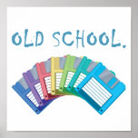old school floppy disks print