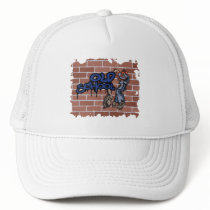 old school graffiti  design trucker hat