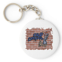 old school graffiti  design key chains