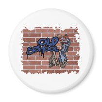 old school graffiti  design fridge magnet
