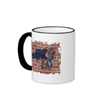 old school graffiti  design coffee mugs