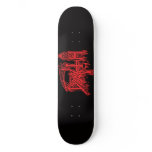 Old school red logo deck skate board decks