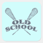 Old School Square Sticker
