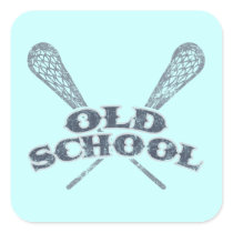 Old School Square Sticker