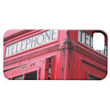 OLD SCHOOL TELEPHONE BOOTH IPHONE CASE RED HOT iPhone 5 COVERS