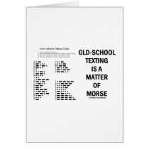 Old-School Texting Is A Matter Of Morse