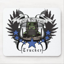 Old School Trucker Mouse Mat