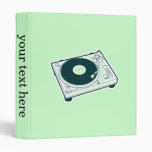 Old School Turntable 3 Ring Binders