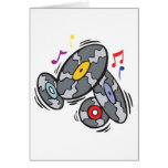 old school vinyl records cards