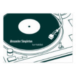 Old School Wax / Turntable Business Card Template