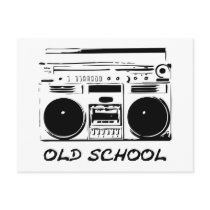 Old-School-zazzle Postkarte