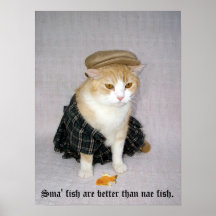 Old Scottish Fold Saying Poster