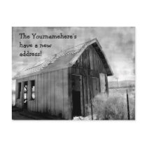 Old shack new address postcards