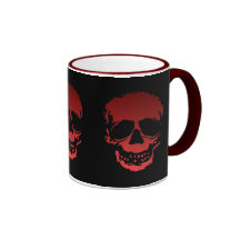 Old Skulls black and red Coffee Mug