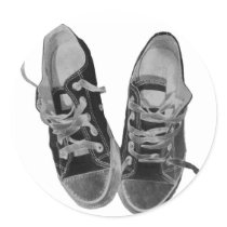 OLD SNEAKERS STICKER