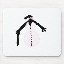 old snowman mouse pads