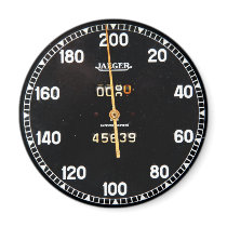 old speedometer gauge from a vintage race car magnets