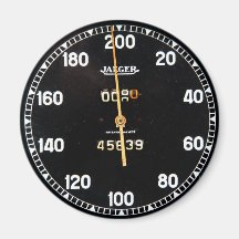 old speedometer gauge from a vintage race car magnets