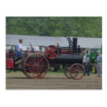 Old Steam Engine Tractor Post Card