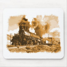 Old Steam Train Mouse Pad