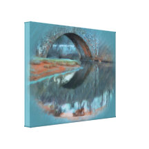Old Stone Bridge Wrapped Canvas Artwork Gallery Wrapped Canvas