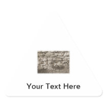Old Stone Garden Wall. Sepia Colour. Sticker
