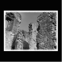 Old Stone Walls and Sky. Photo Cut Out