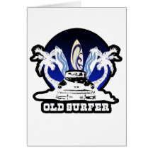 Old Surfer Greeting Cards