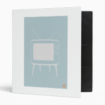 Old Television 3 Ring Binder