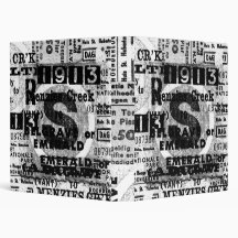 old tickets 3 ring binders