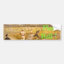 Old Time Base Ball Bumper Sticker
