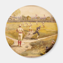 Old Time Base Ball Refrigerator Magnets