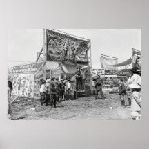 OLD TIME CARNY MIDWAY  1915 POSTER