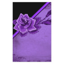 Old TIme Purple Rose Floral Set Stationery Design