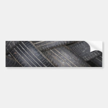 Old Tires for Recycling Bumper Stickers