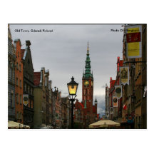 Old Town, Gdansk Poland, Photo O... Post Card