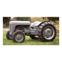 Old tractor in fall