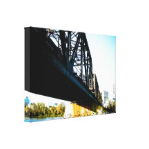 Old train Bridge 01 Stretched Canvas Print