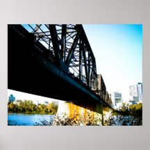 Old train Bridge Poster