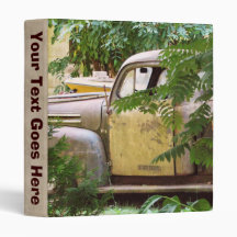 Old Truck Vinyl Binder